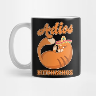 Adios Bitchachos Funny Cat Mug